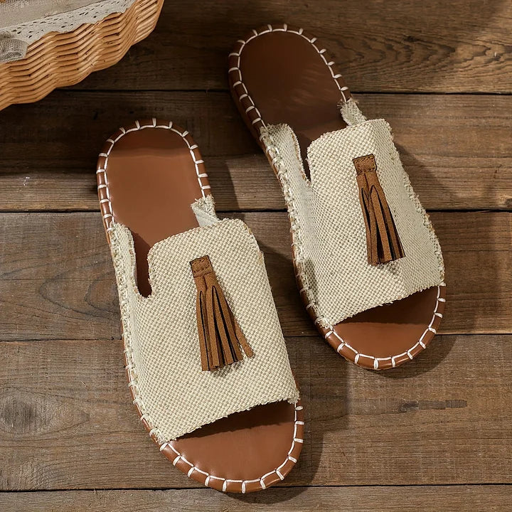 Sandals for Women | Open-Toe with Tassel Detail