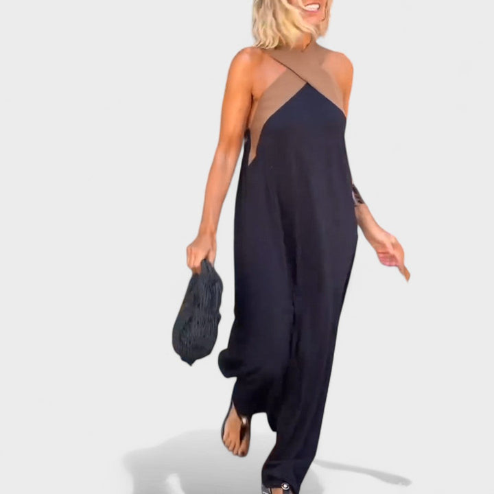 Casual Dress For Women | Maxi Cross-Neck Fit Design