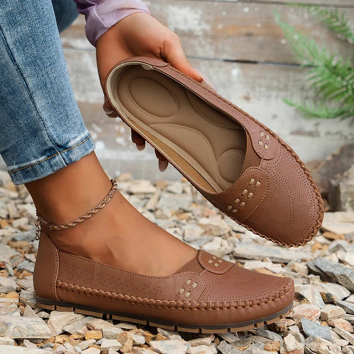 Loafers for Women | Flat Slip-On with Rounded Toe