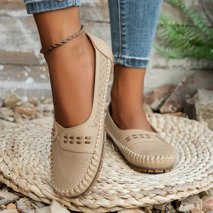 Loafers for Women | Flat Slip-On with Rounded Toe