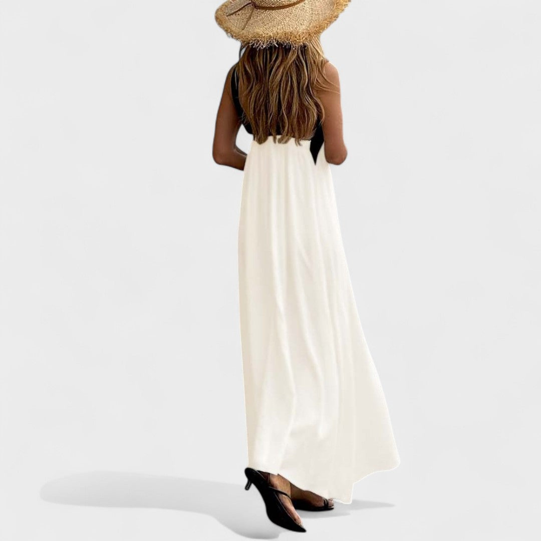 Casual Dress For Women | Maxi Cross-Neck Fit Design