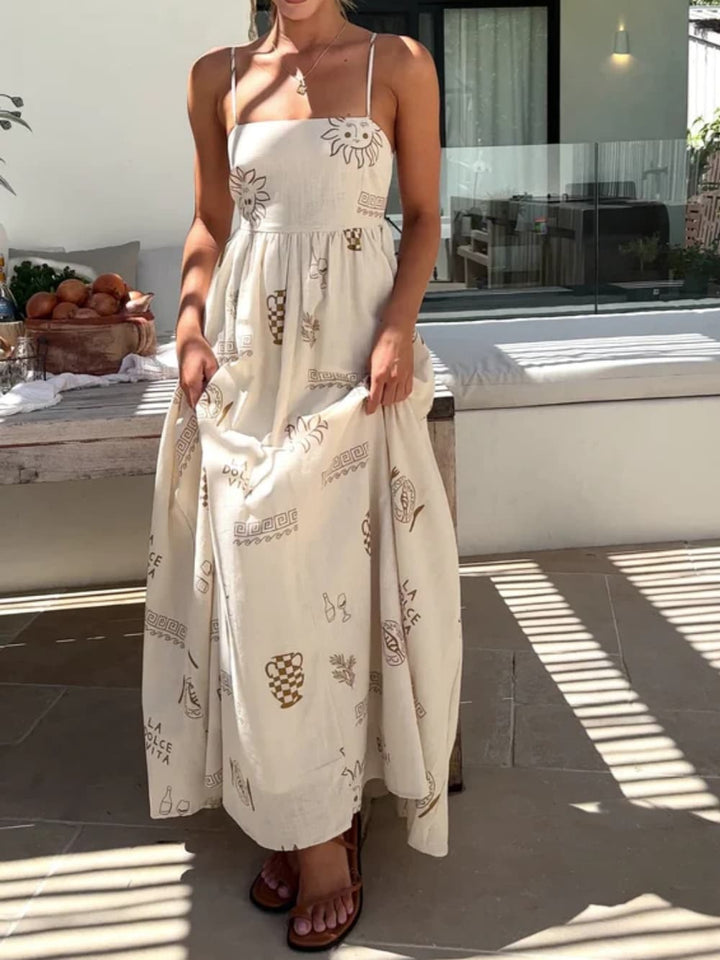 Women's Maxi Sundress | Open Back Style