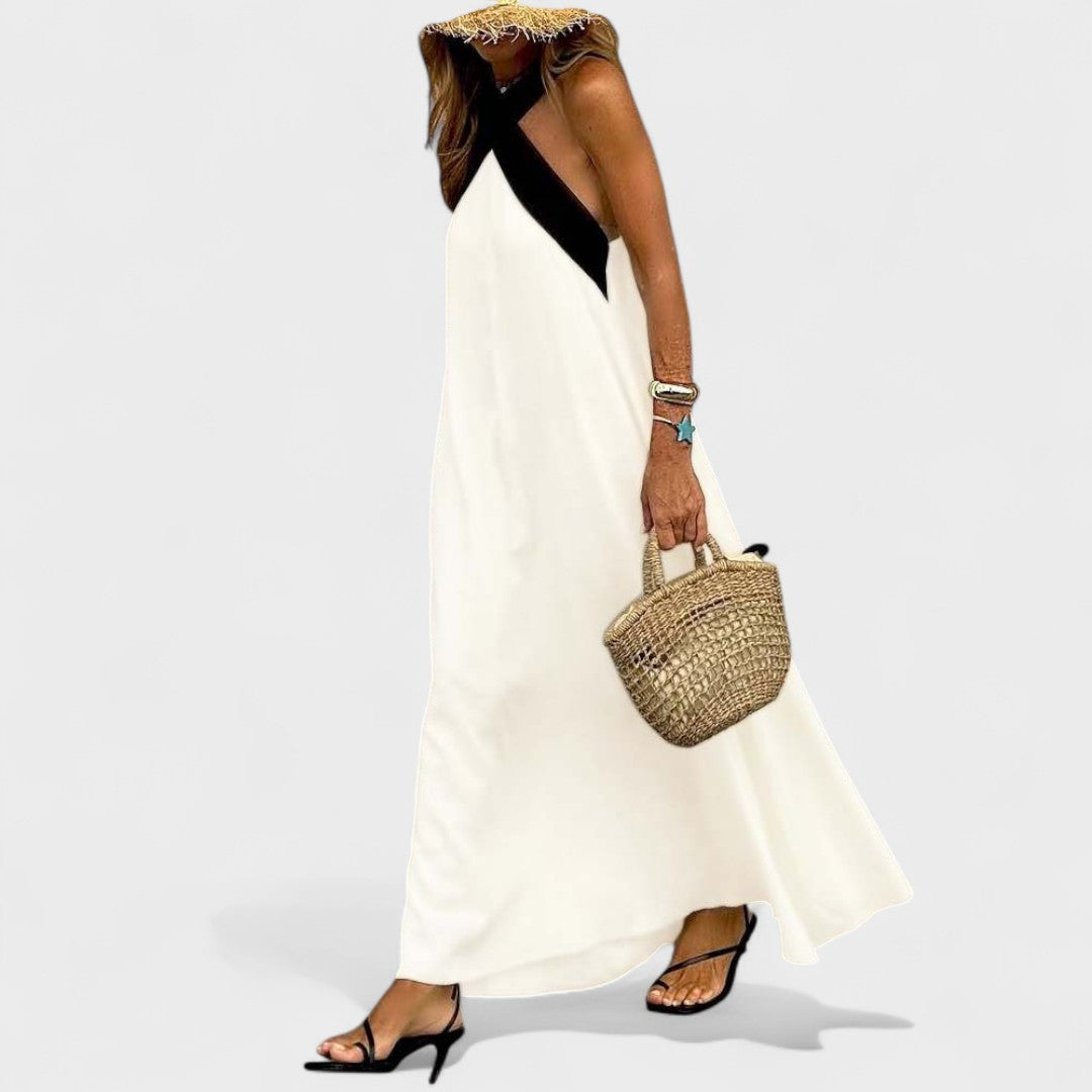 Casual Dress For Women | Maxi Cross-Neck Fit Design