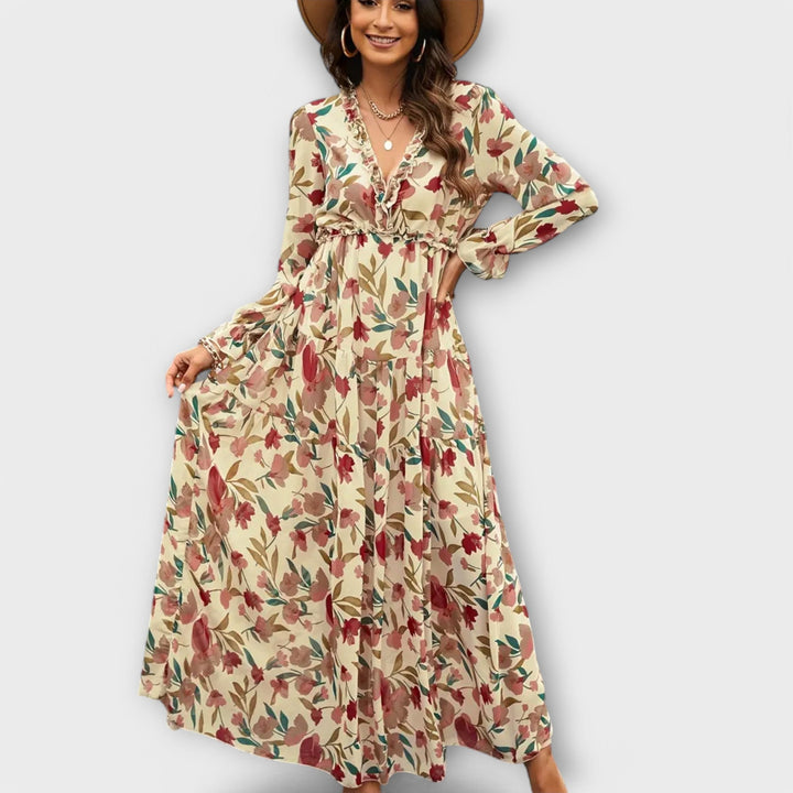 Women's Floral Maxi Dress | Pleat
