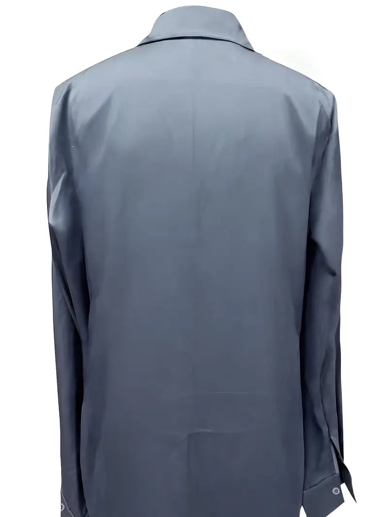 Blouse For Women | Draped Neck Long Sleeve