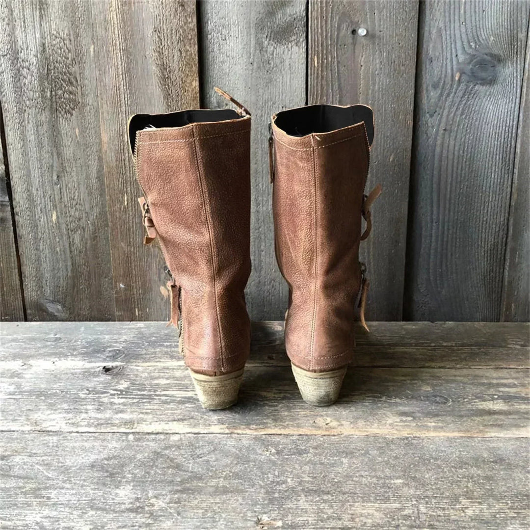 Boots for Women | Mid Calf Side Zip