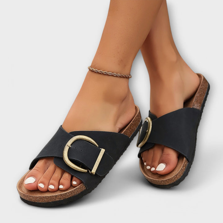 Sandals For Women | Flat Open-Toe Slide Style