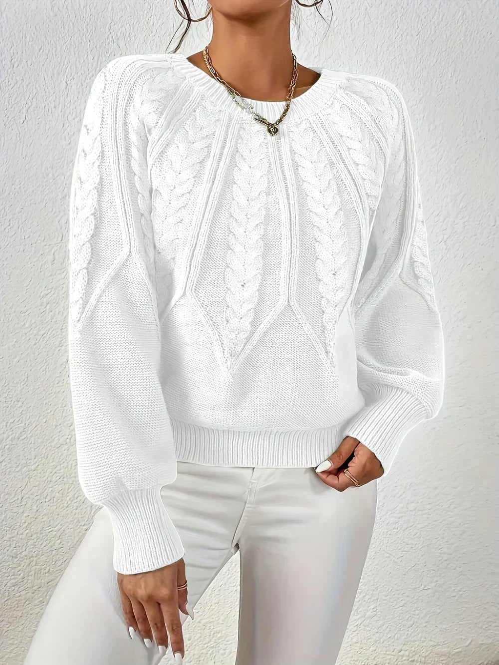 Sweater for Women | Textured Crewneck Style