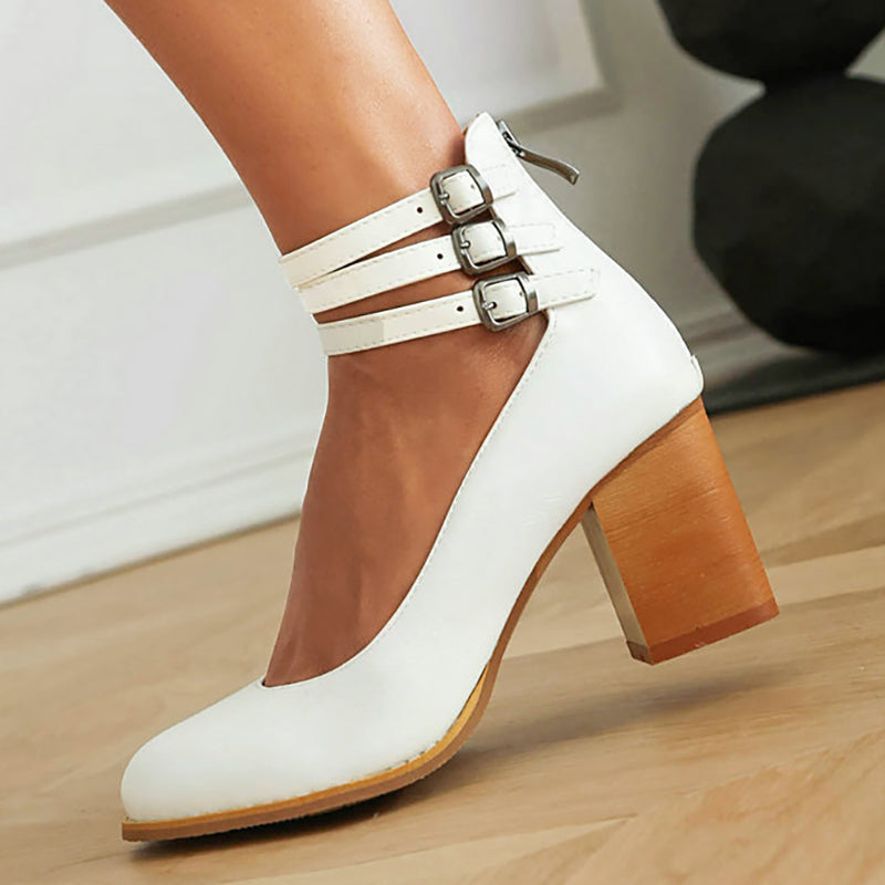 Heels For Women | Block Ankle Strap Design