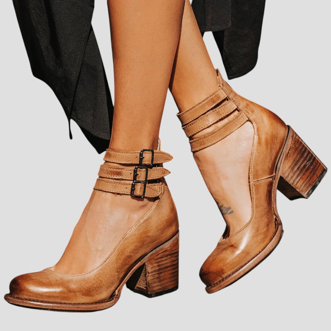 Heels for Women | Ankle Block Strap Design