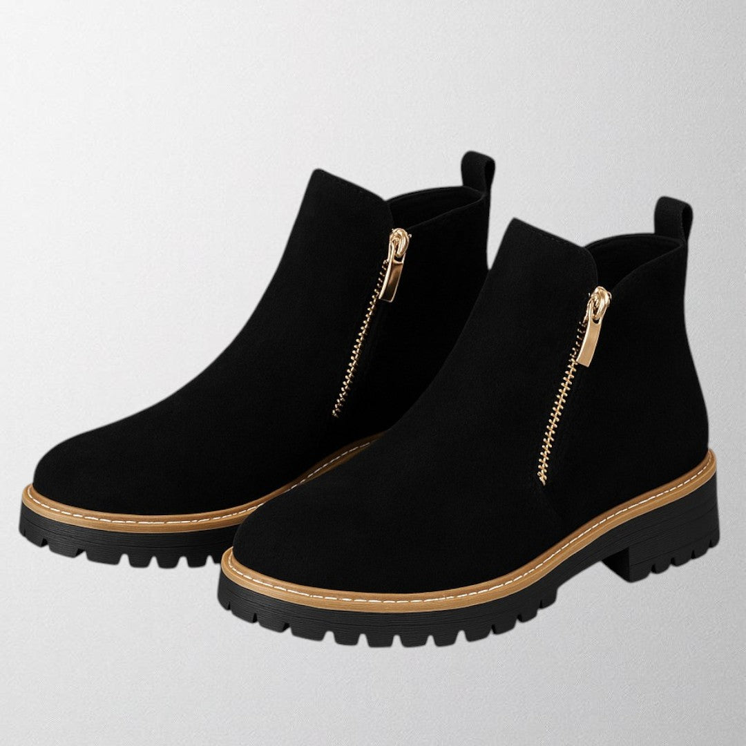 Boots For Women | Ankle Height Zipper Lug Style