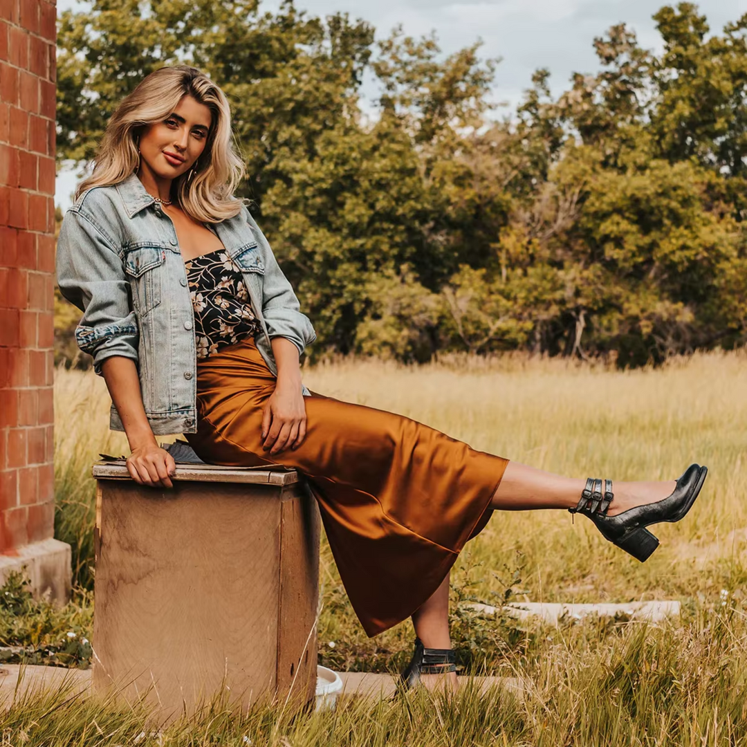 Heels For Women | Buckle Strap Block Style