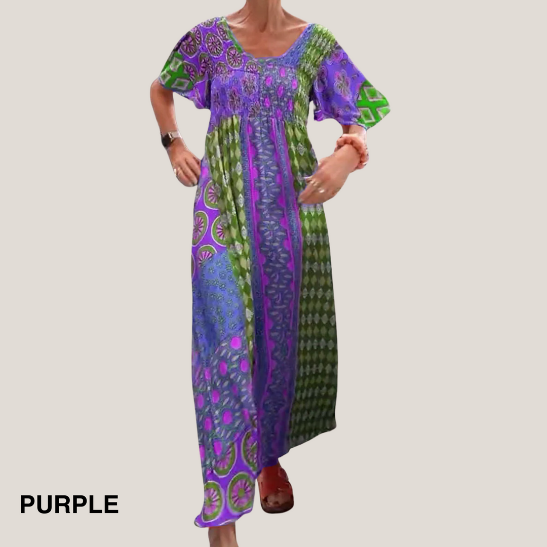 Boho Dress For Women | Maxi Patchwork Design