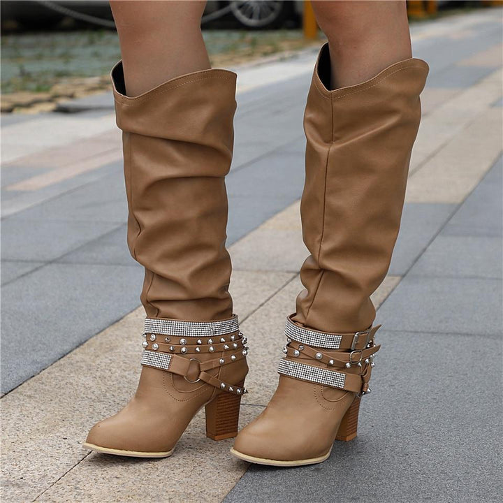 Women’s Boots | Knee-High Slouchy Block