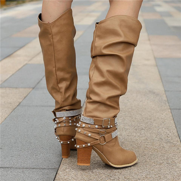 Women’s Boots | Knee-High Slouchy Block