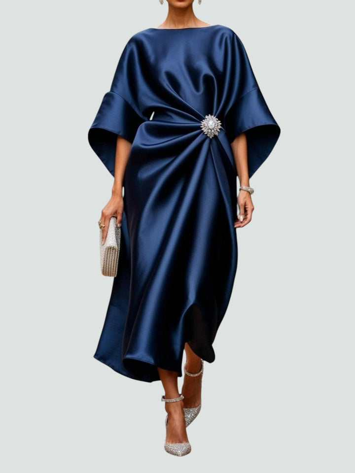 Women's Dress | Bell Sleeves Wrap-Style Skirt