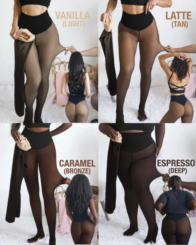 Women's high-waisted sheer full-length leggings with a wide waistband