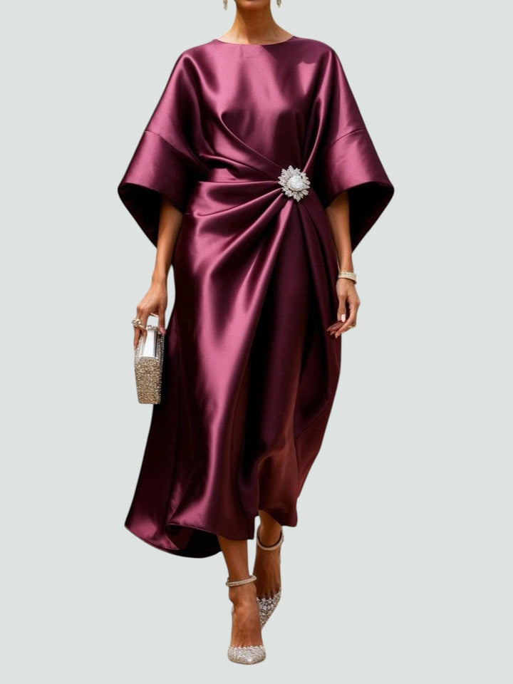 Women's Dress | Bell Sleeves Wrap-Style Skirt