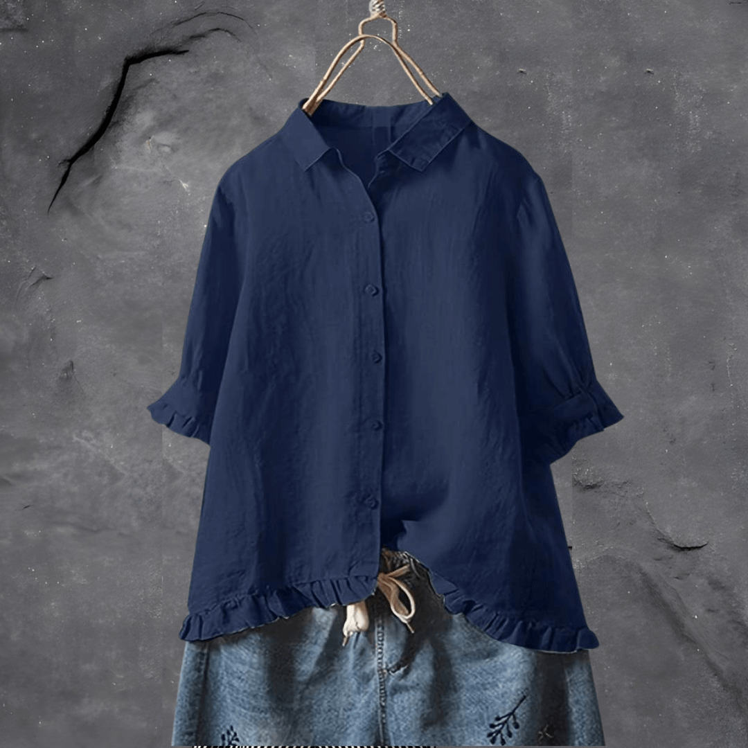 Blouse For Women | Loose Fit Button Down