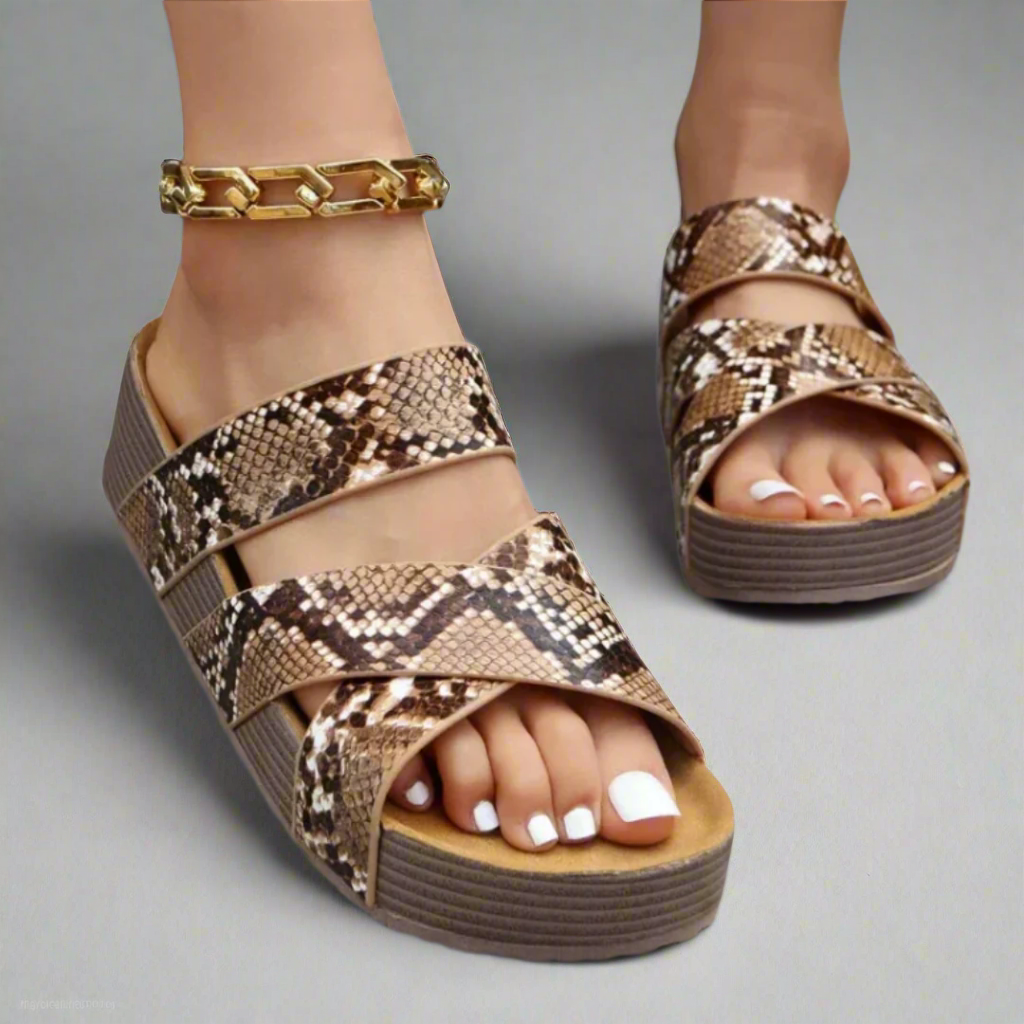 Sandals For Women | Open-Toe Cross Strap Design