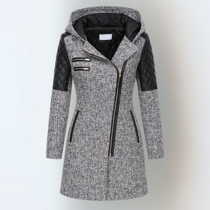 Coat for Women | Asymmetrical Zip Hooded