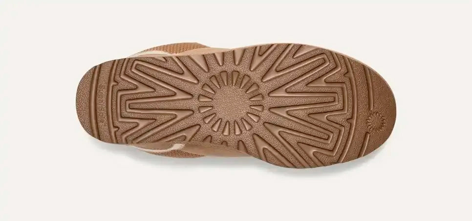 Women's beige high-top sneakers with patterned laces and platform soles