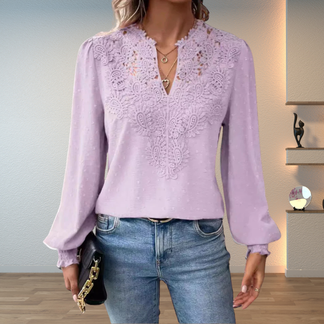 Blouse for Women | Long Sleeve Embroidered