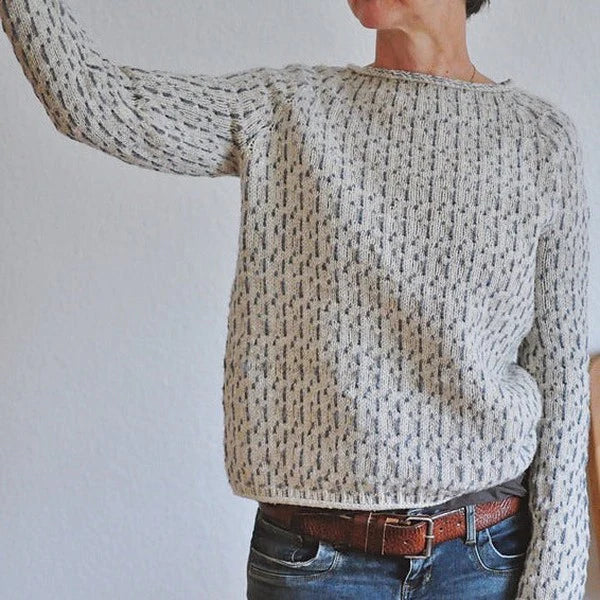 Sweater For Women | Round Neck Knitted Pattern