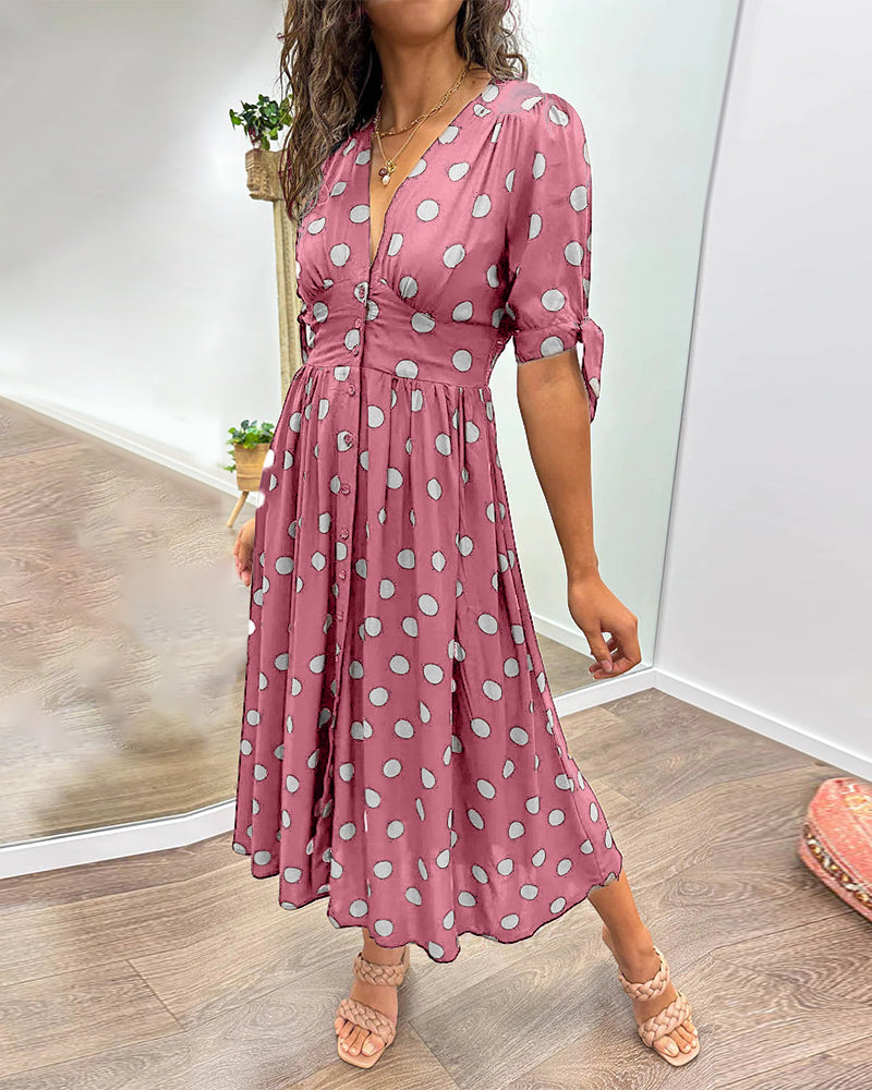 Women’s Dress | Polka Dot Midi