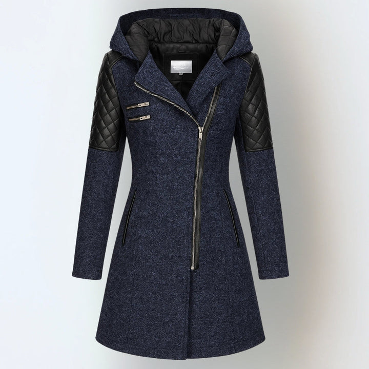 Coat for Women | Asymmetrical Zip Hooded