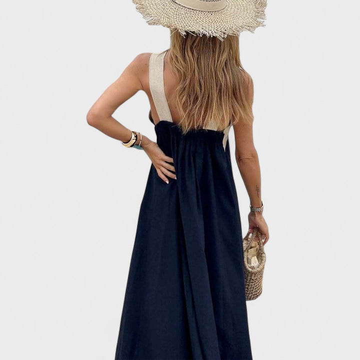 Casual Dress For Women | Maxi Cross-Neck Fit Design