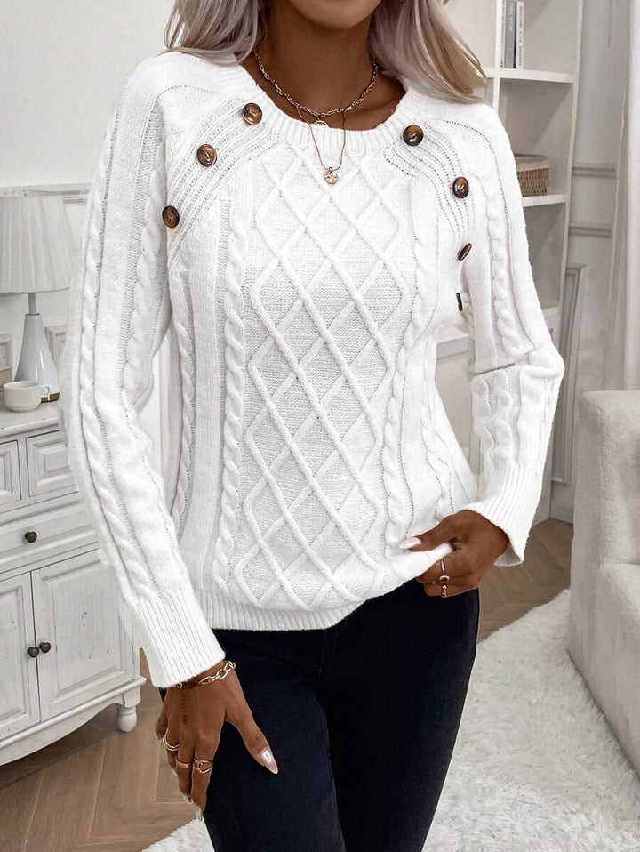Sweater For Women | Cable Round Neck