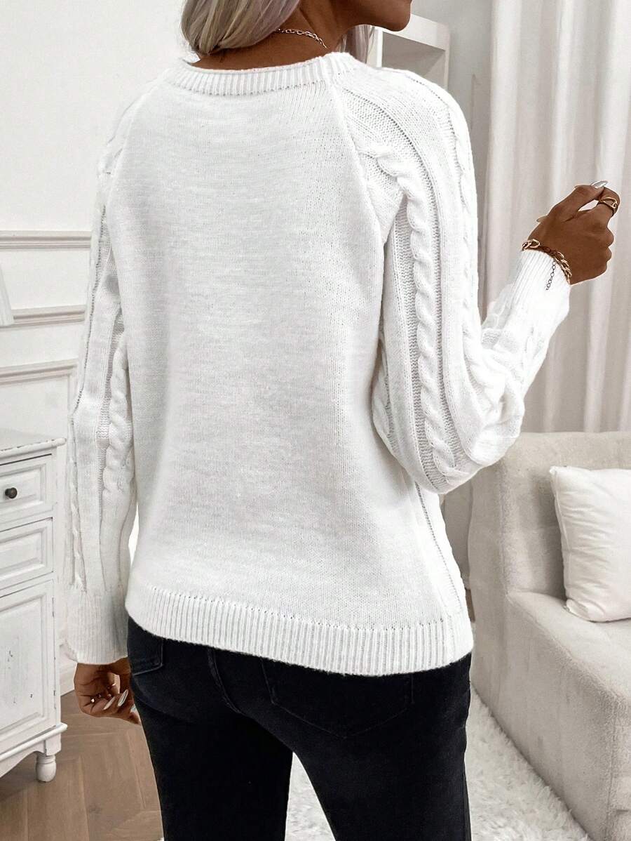 Sweater For Women | Cable Round Neck