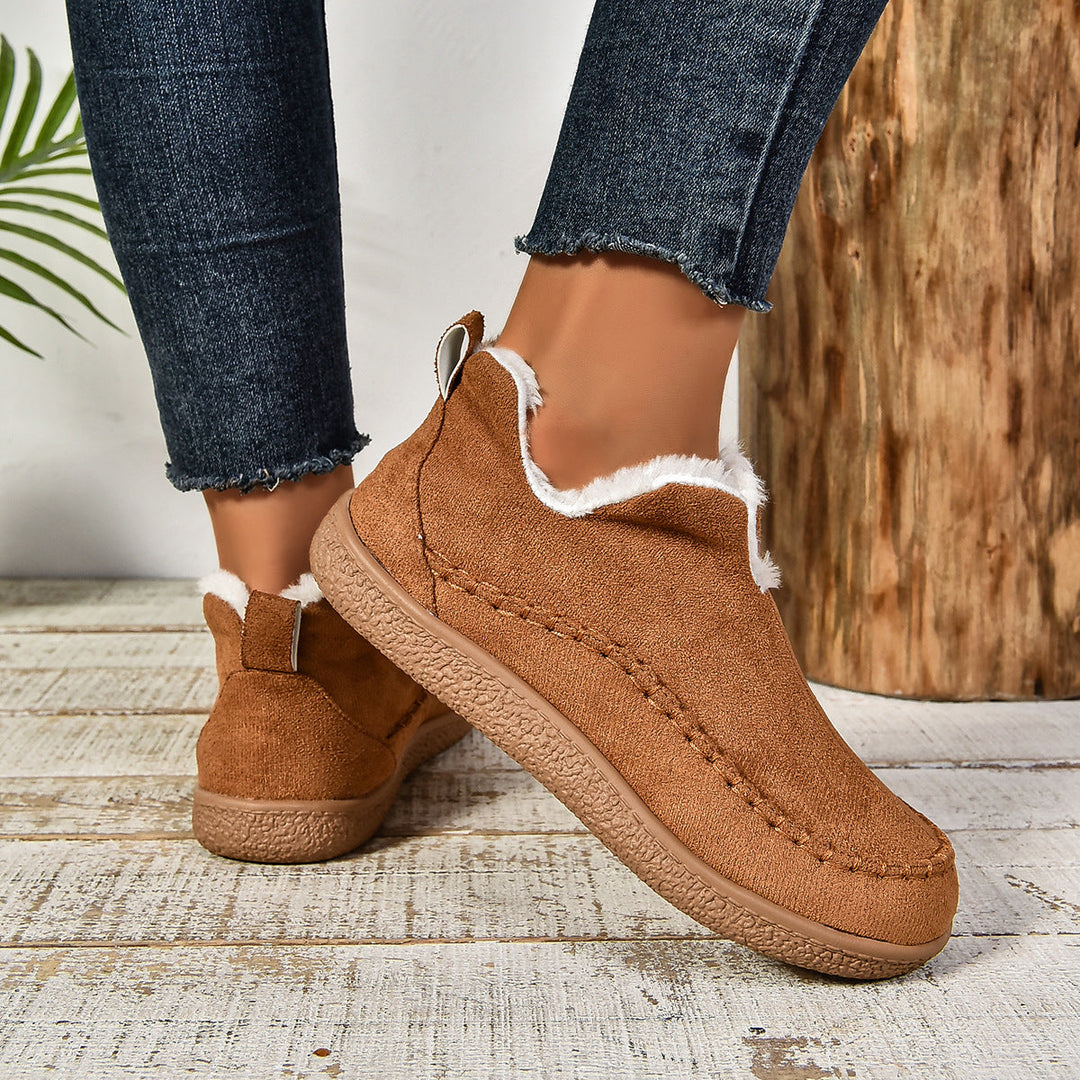 Boots For Women | Rounded Toe Low Ankle Pull On Design