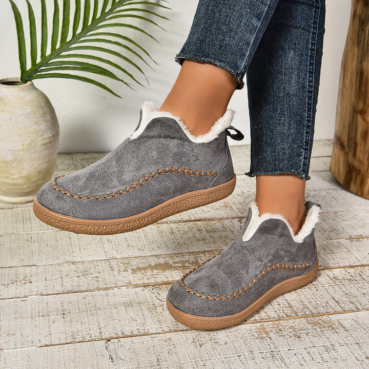 Boots For Women | Rounded Toe Low Ankle Pull On Design