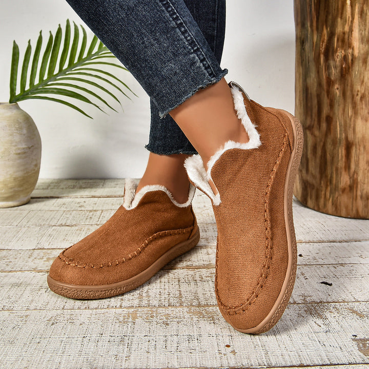 Boots For Women | Rounded Toe Low Ankle Pull On Design