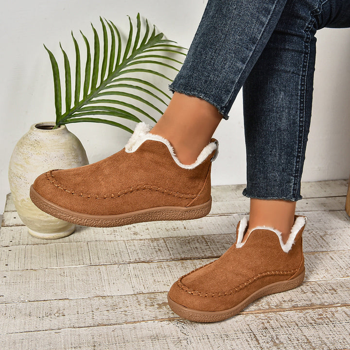 Boots For Women | Rounded Toe Low Ankle Pull On Design