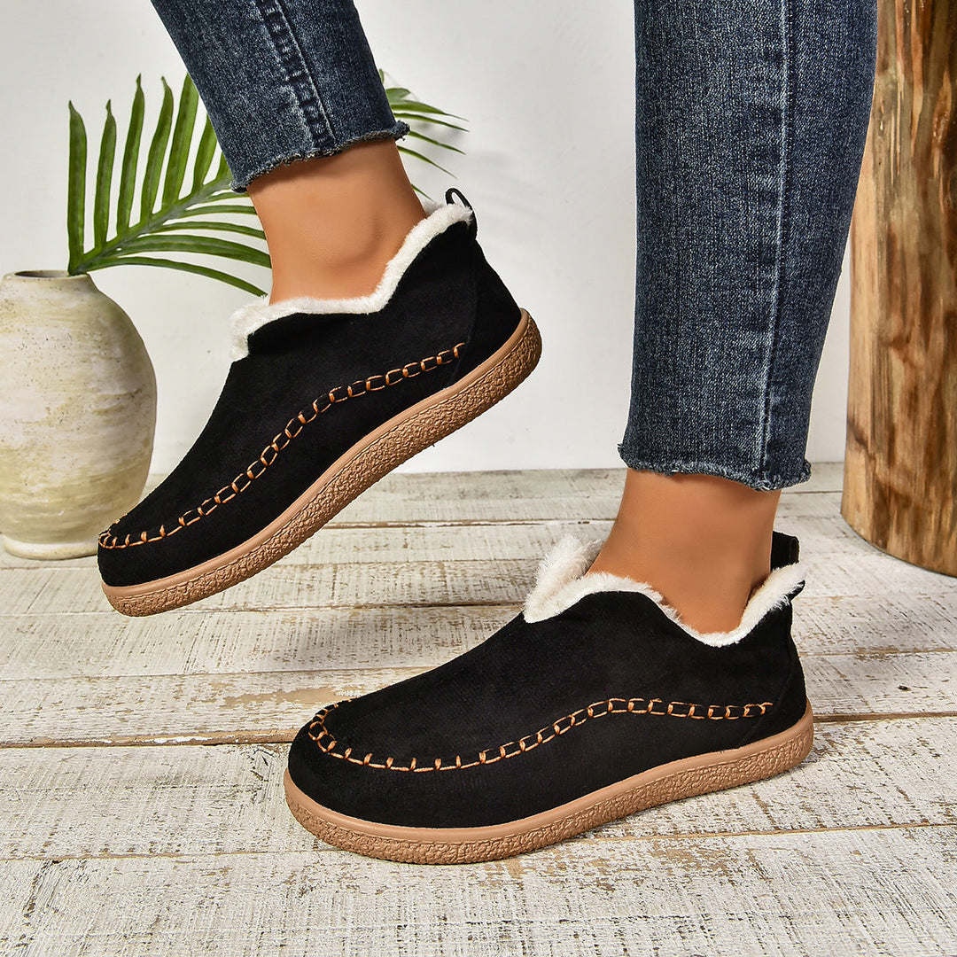 Boots For Women | Rounded Toe Low Ankle Pull On Design