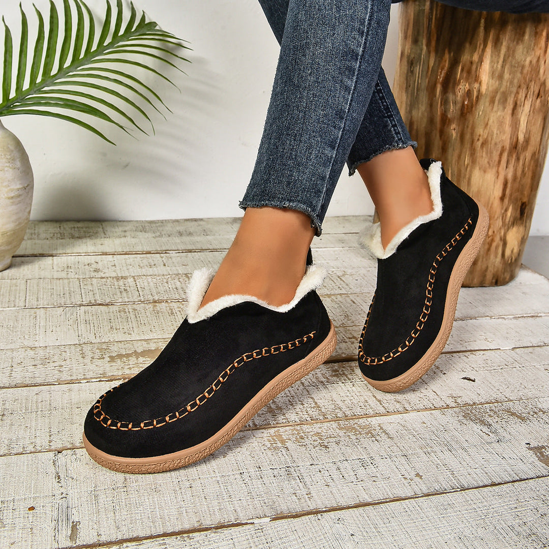 Boots For Women | Rounded Toe Low Ankle Pull On Design