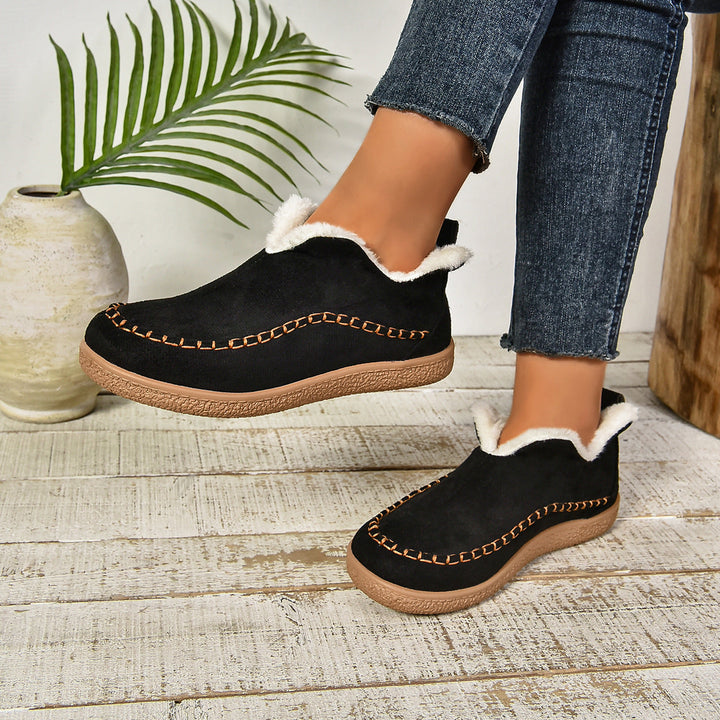 Boots For Women | Rounded Toe Low Ankle Pull On Design