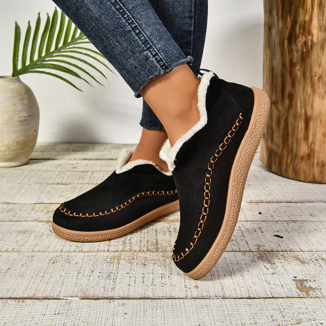 Boots For Women | Rounded Toe Low Ankle Pull On Design