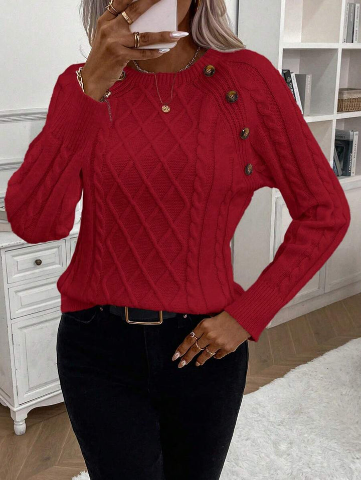 Sweater For Women | Cable Round Neck