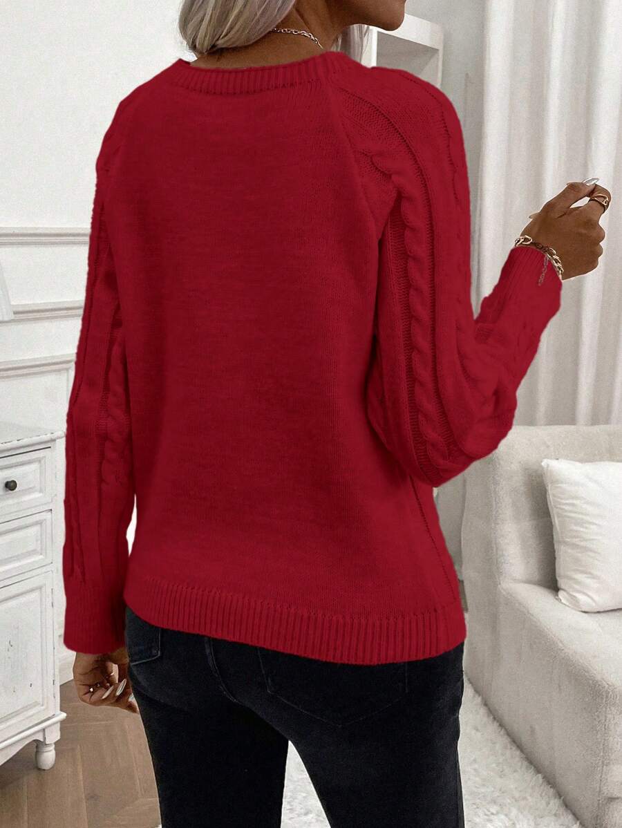 Sweater For Women | Cable Round Neck