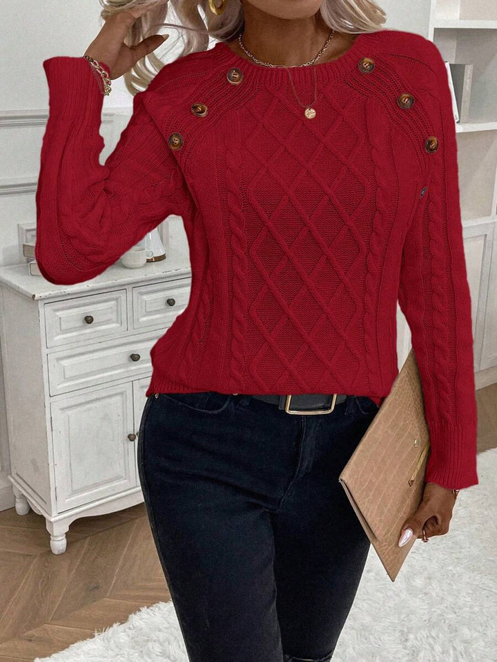 Sweater For Women | Cable Round Neck