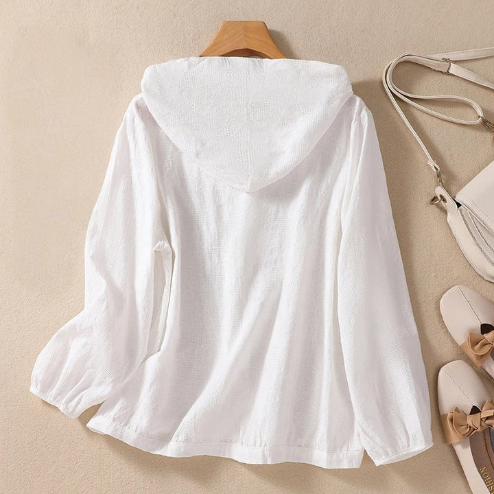 Women's Blouse | Hooded Button-Down