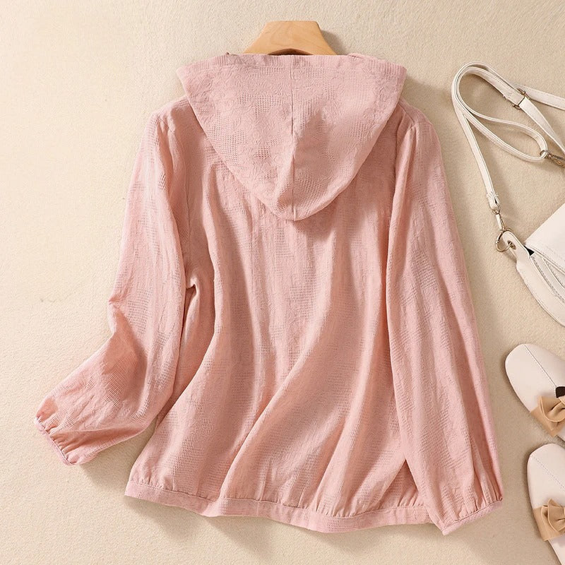 Women's Blouse | Hooded Button-Down