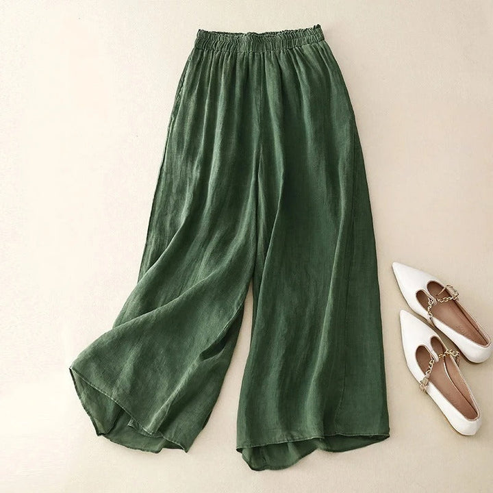 Pants for Women | Wide Leg Elastic Waist Flowy