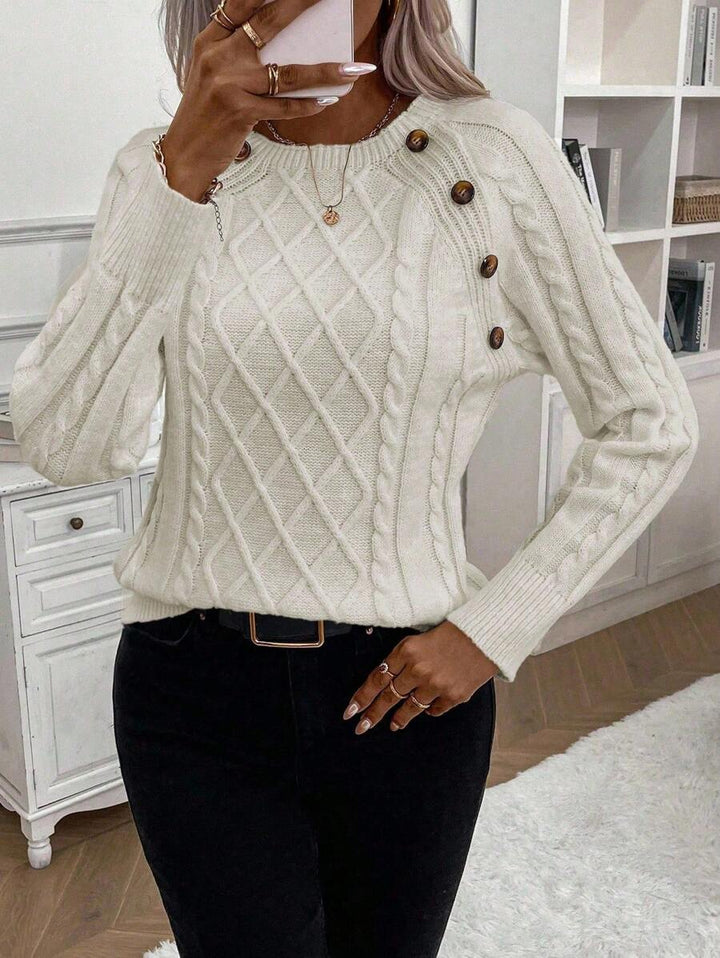 Sweater For Women | Cable Round Neck