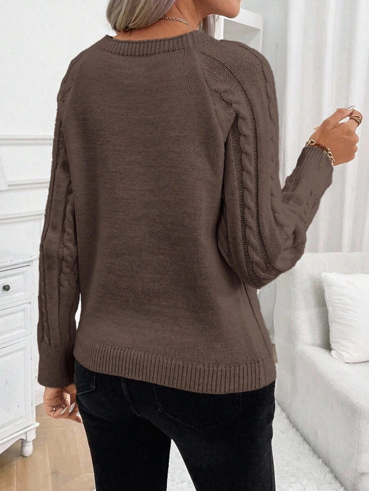 Sweater For Women | Cable Round Neck