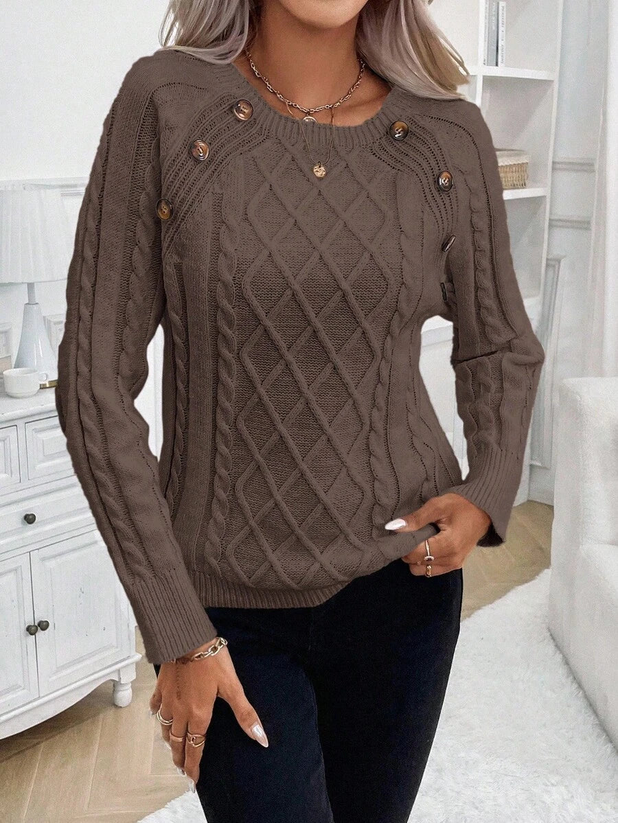 Sweater For Women | Cable Round Neck